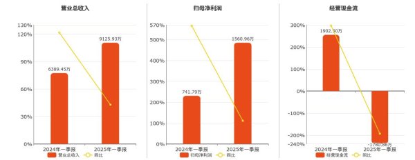 捷希缘 赛微微电(688325.SH)：2025年一季报净利润为1560.96万元